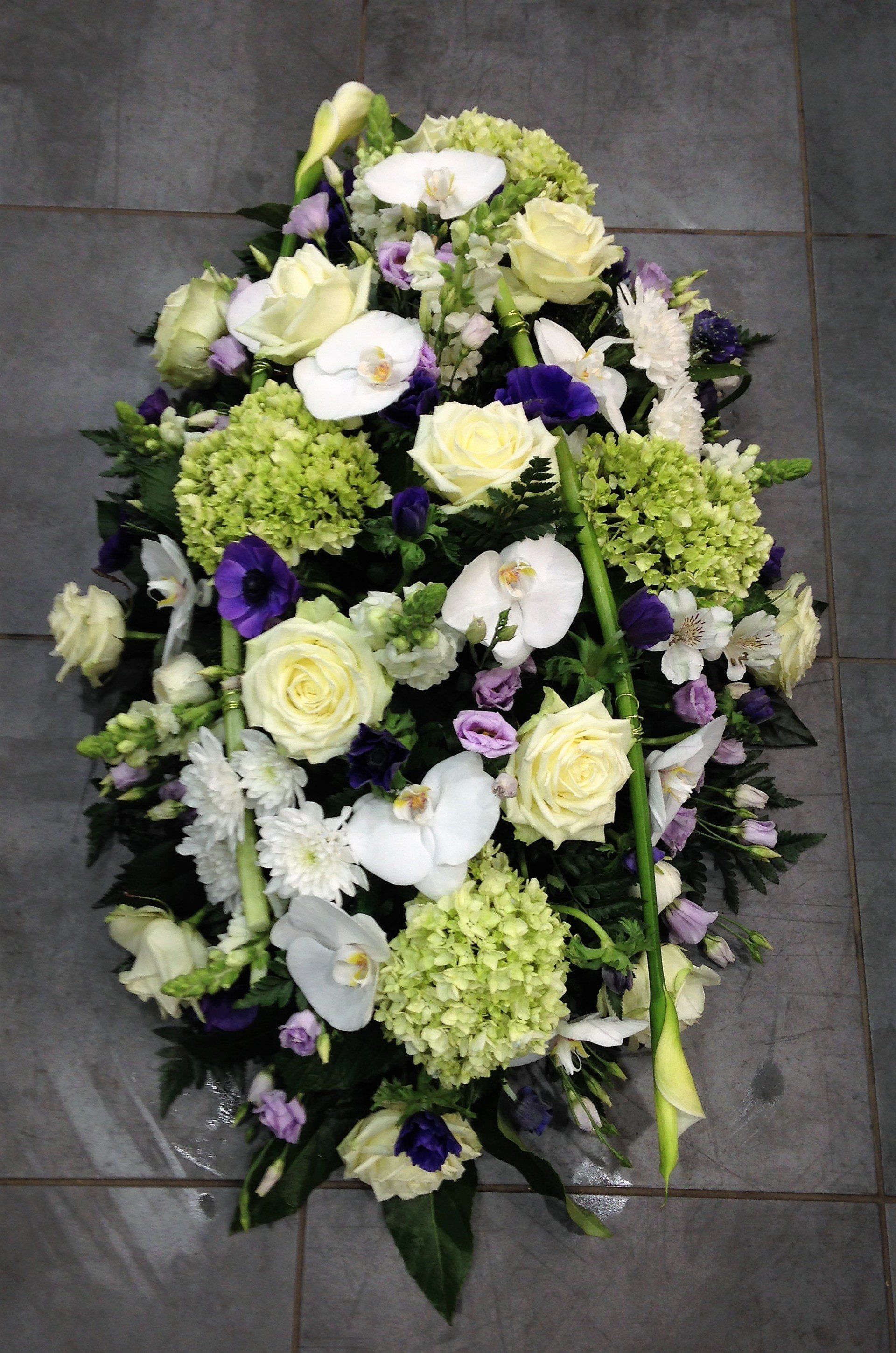 Coussin funéraire blanc