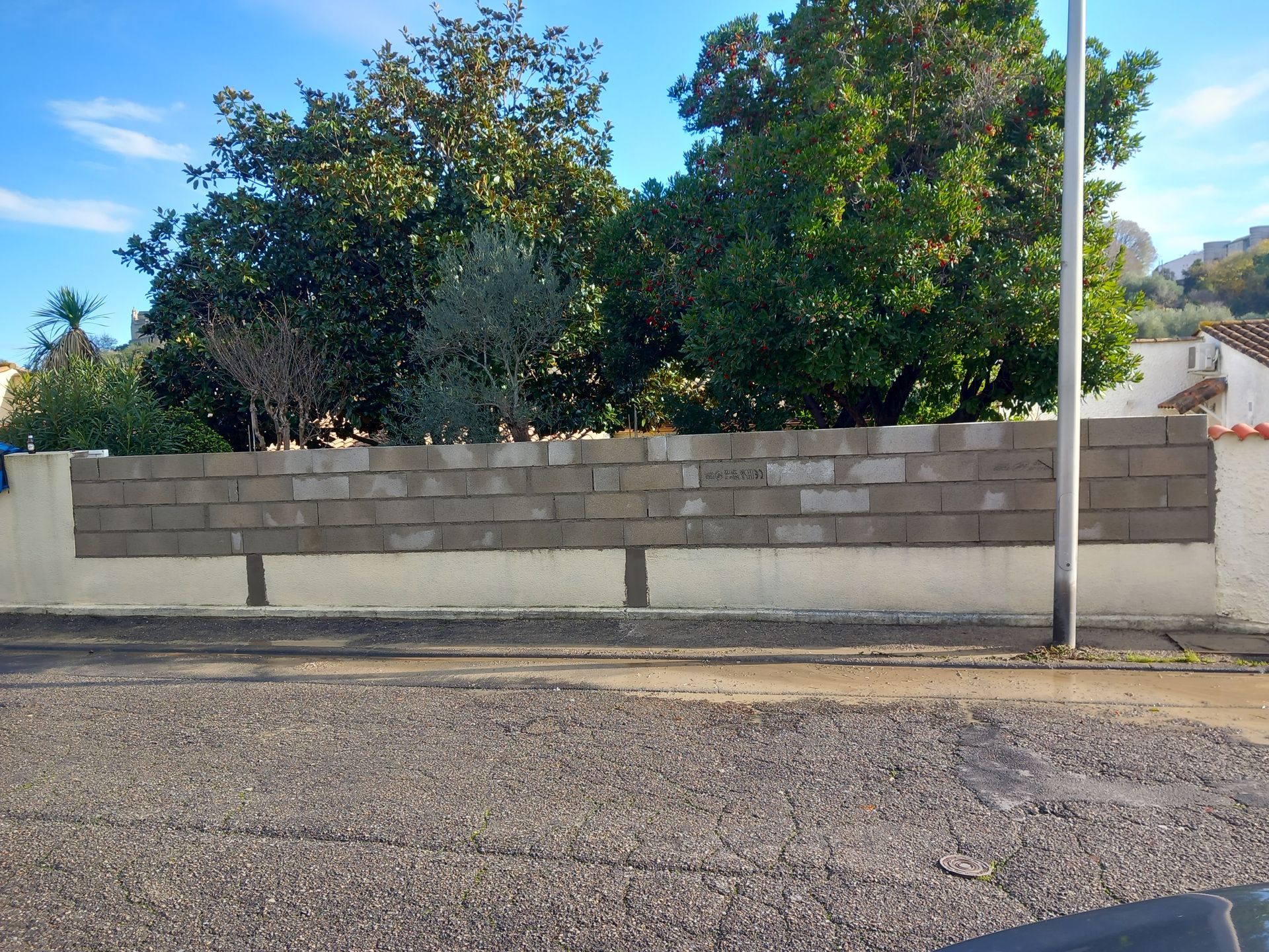 Murette en construction