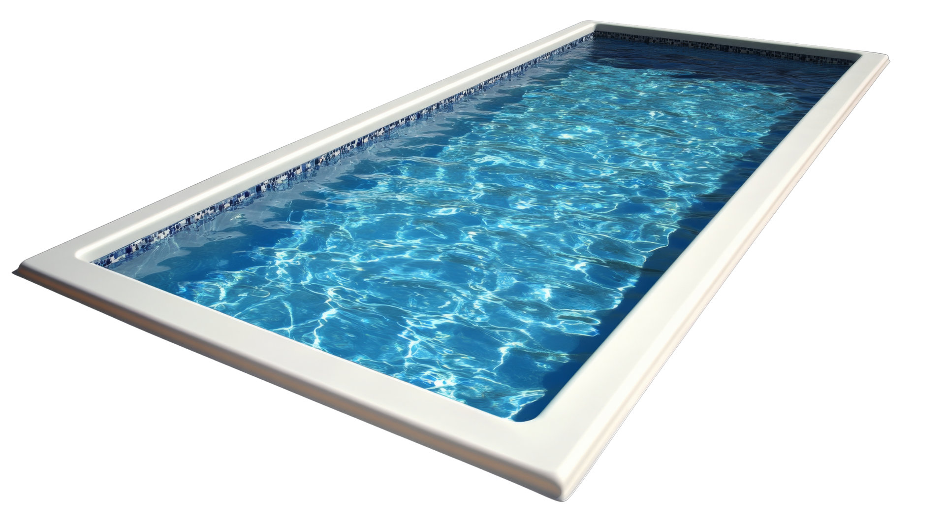 Piscine remplie détourée