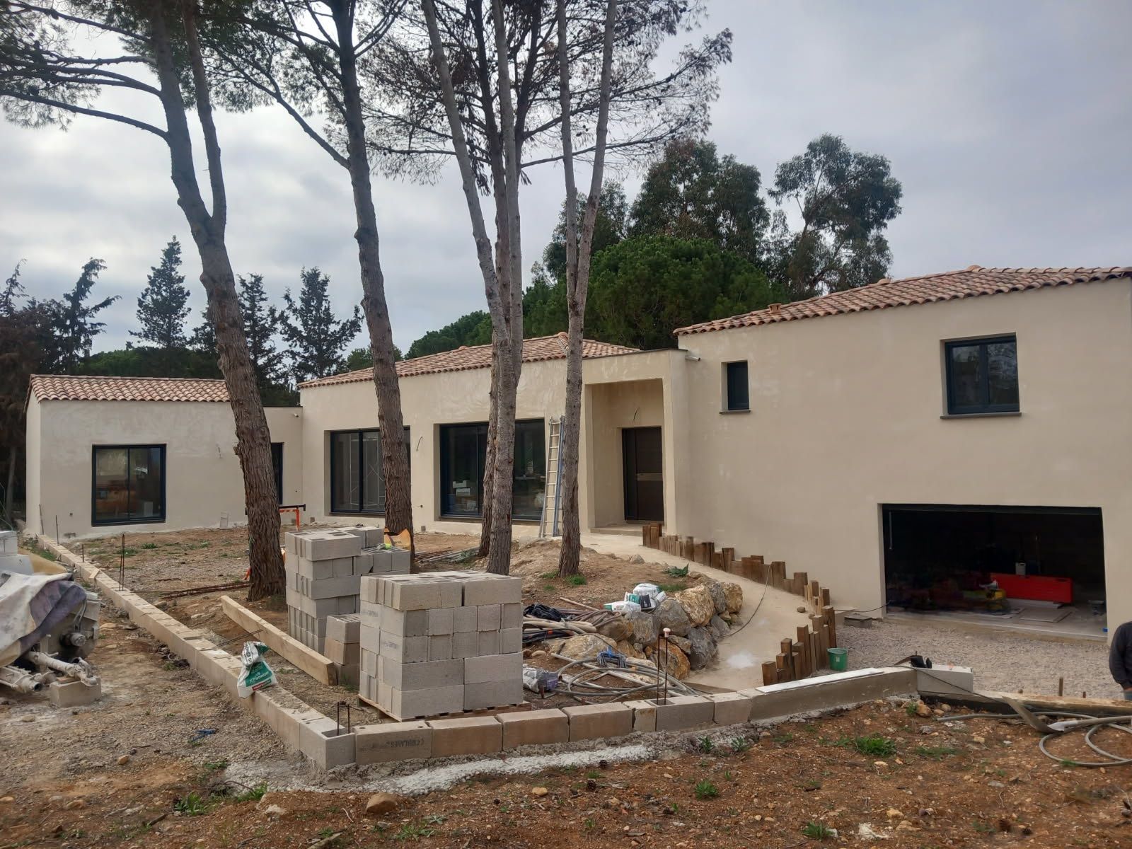 Maison après crépit