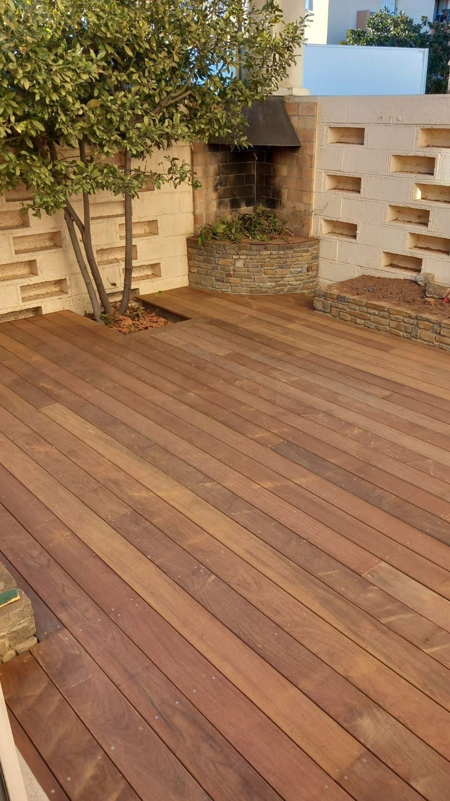 Construction de terasse en bois