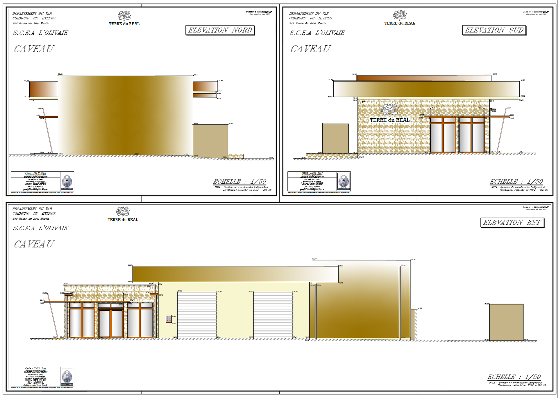 Plan de façade à Hyères