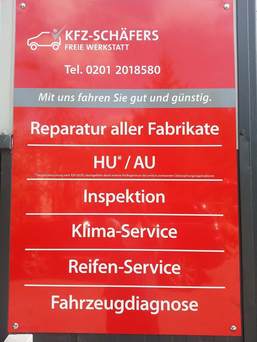 Werkstatt Schild