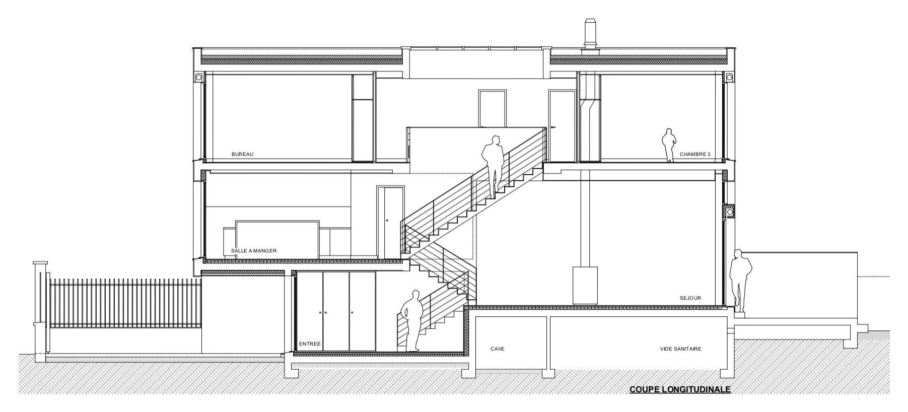 Plan d'une maison à étage