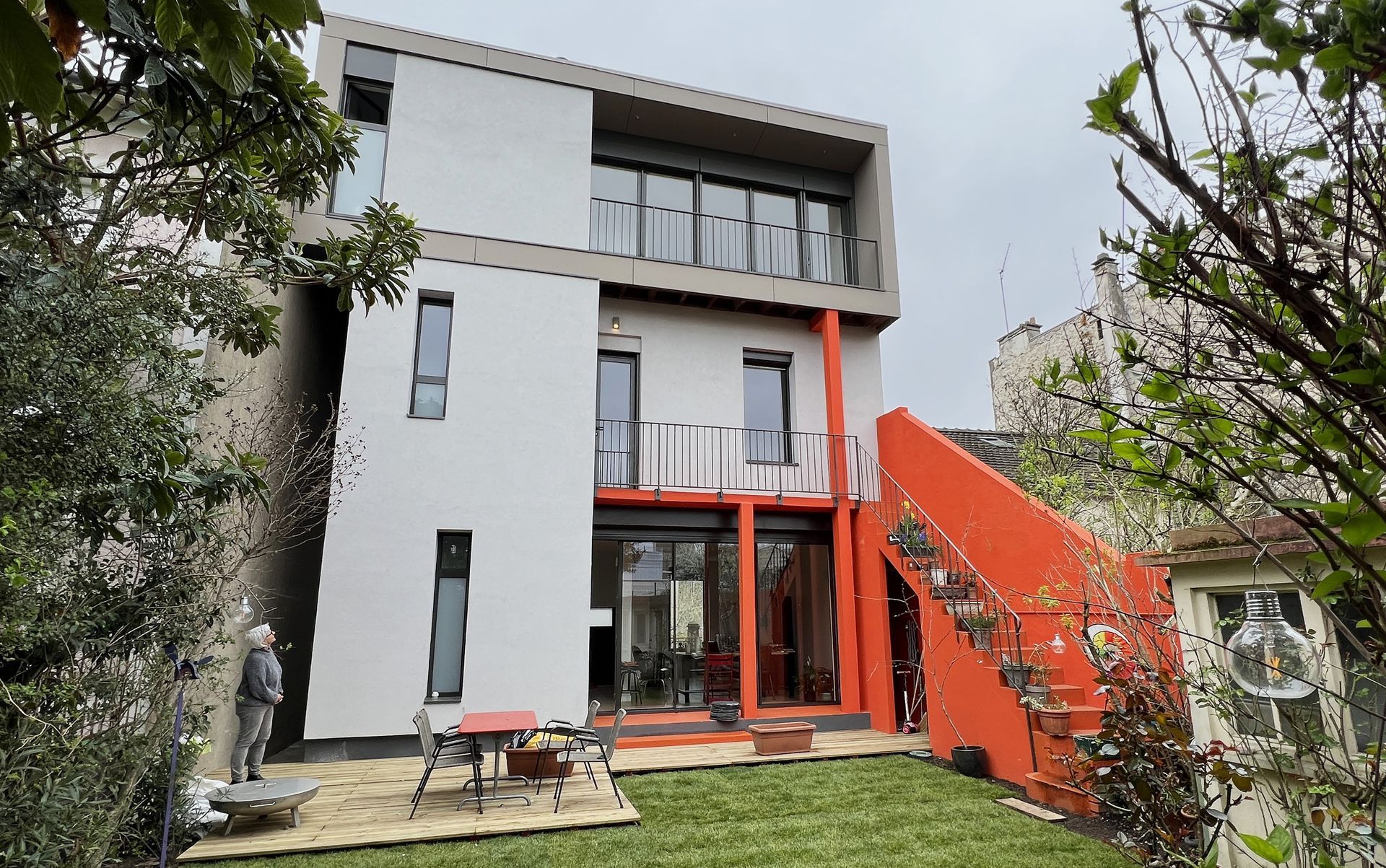 Maison avec surélévaion