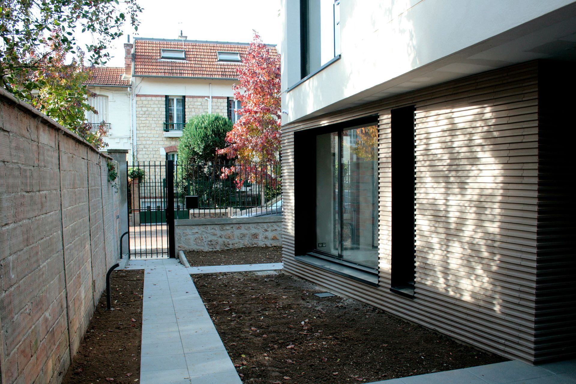 Extérieur d'une maison en bois