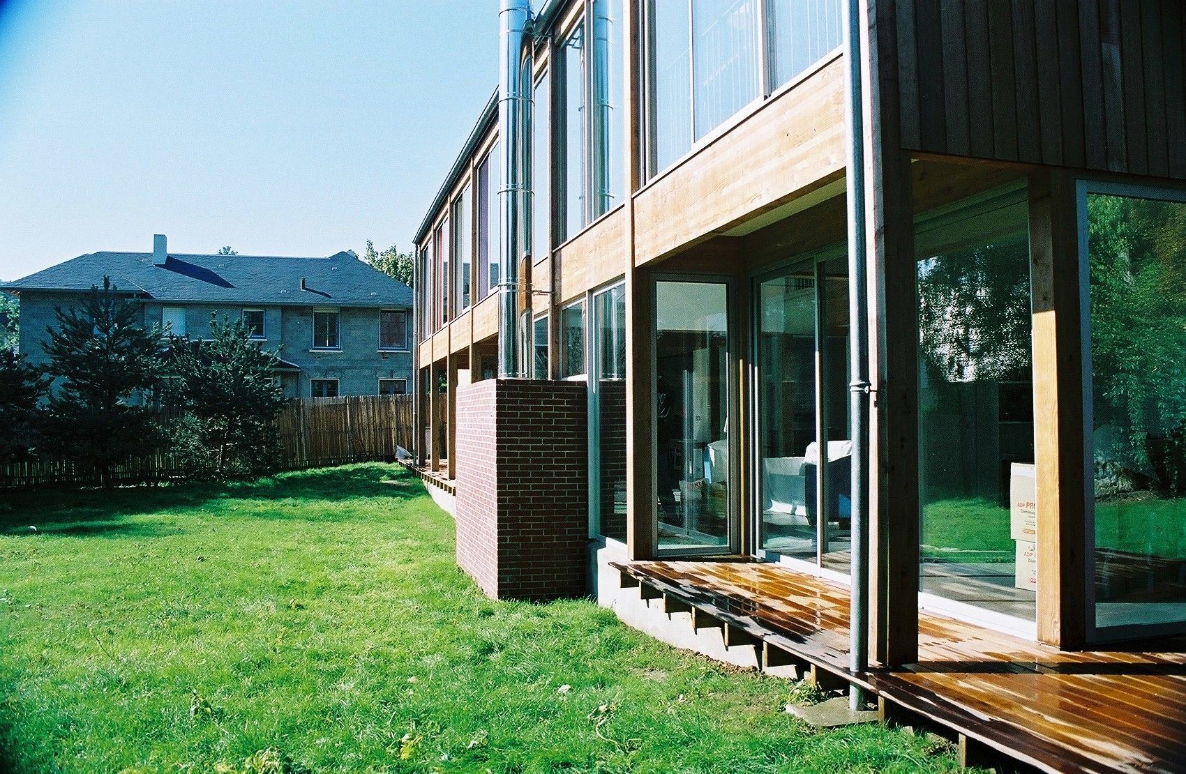 Extérieur d'une maison en bois