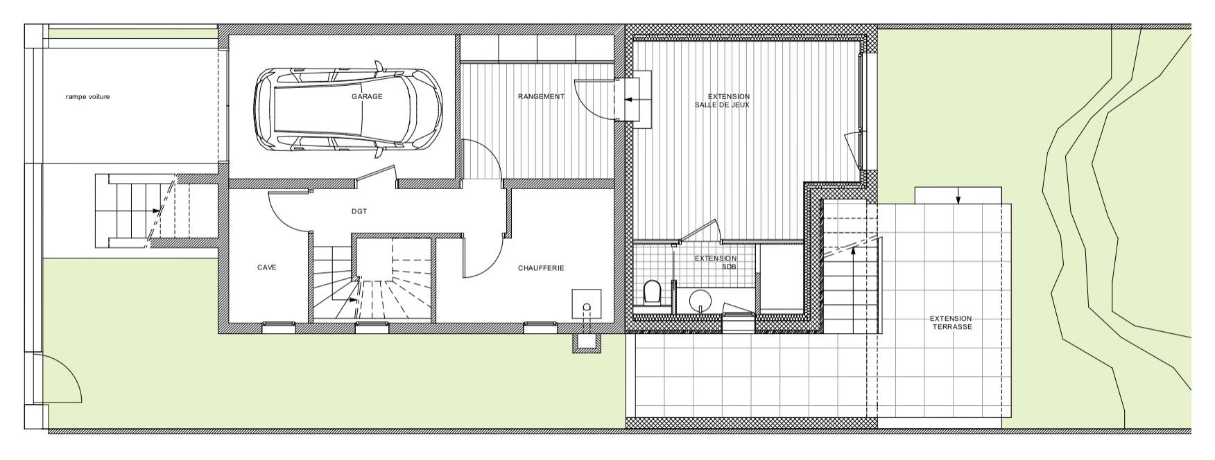 Plan des pièces d'une maison