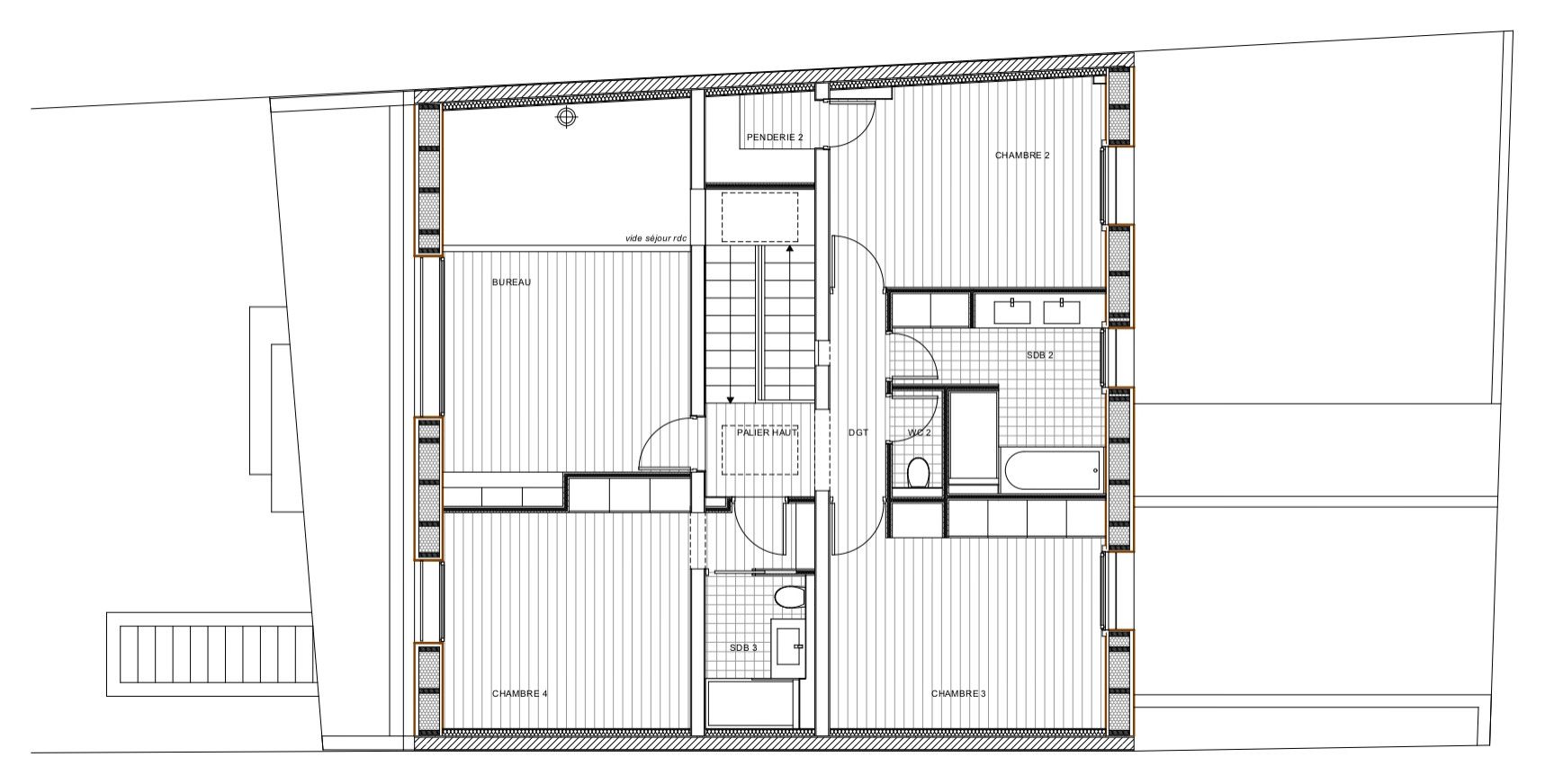 Plan d'architecte d'une future maison