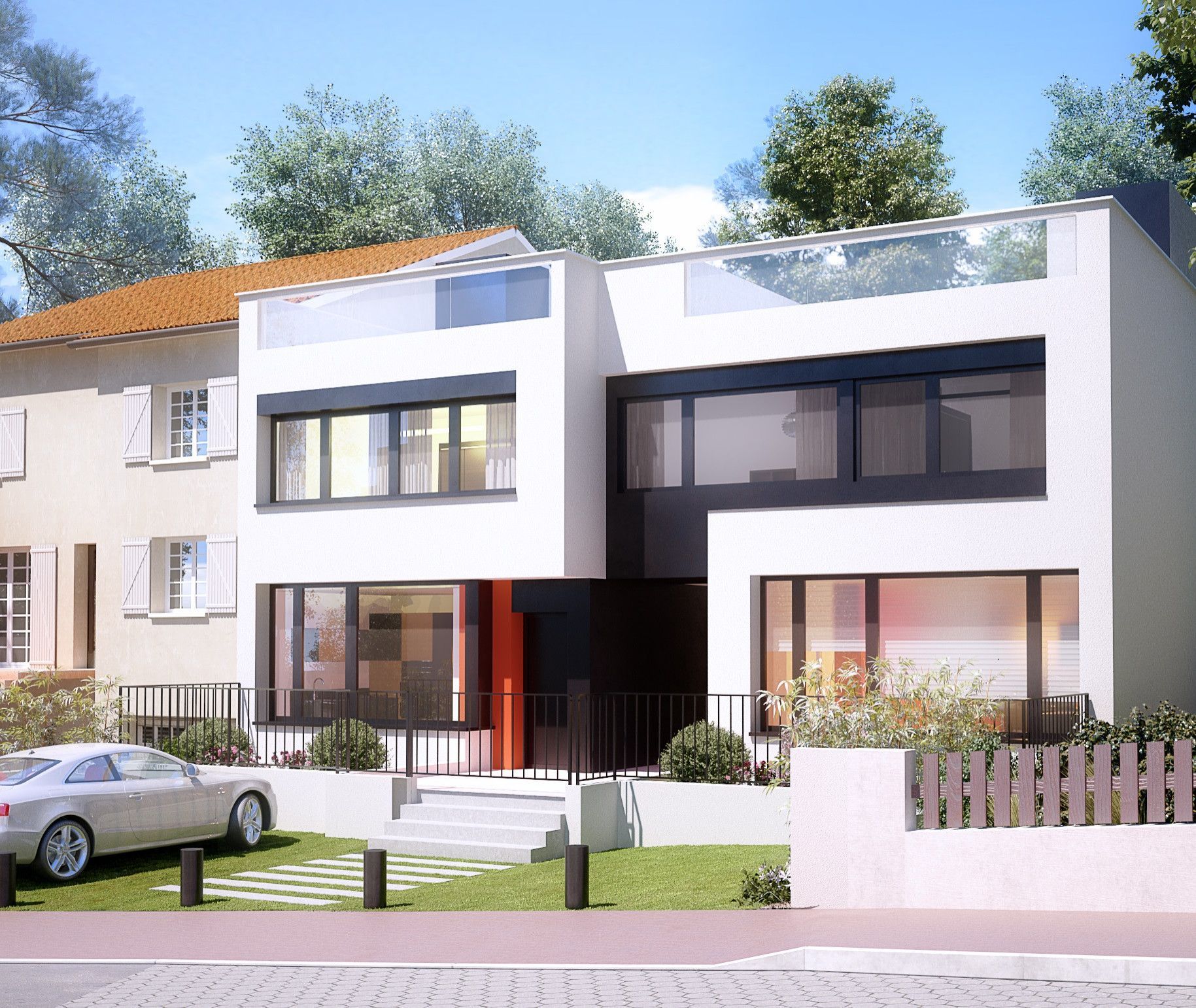 Maison moderne en 3D