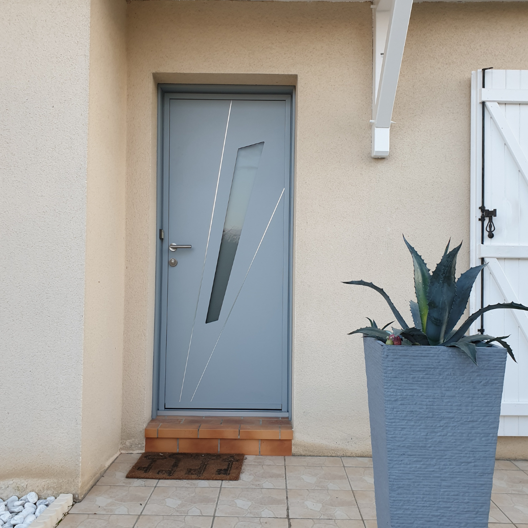 Porte d'entrée aluminium