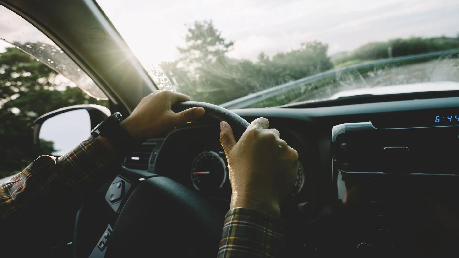 Vista en primera persona de una persona 