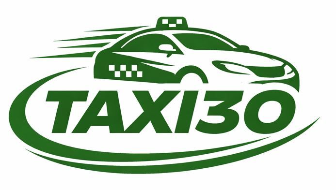 Un logotipo verde para "TAXI 30" 