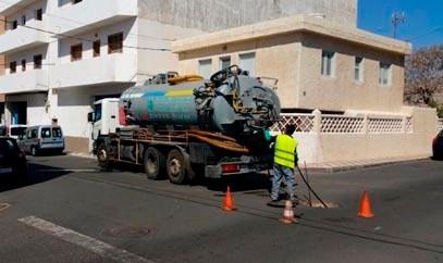 Camión de desatascos Ecología Canaria Santa Lucía