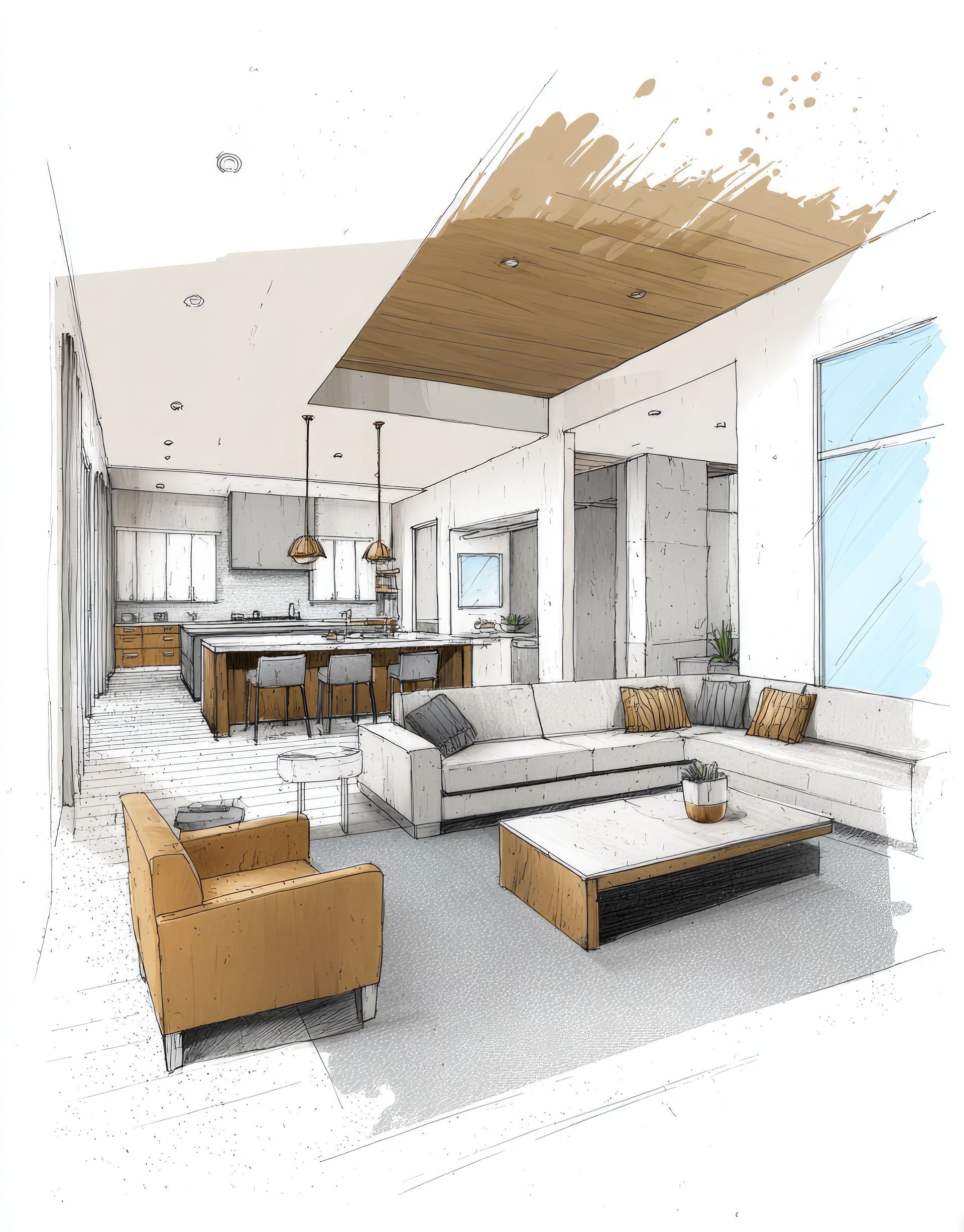 Plan d'aménagement d'un salon