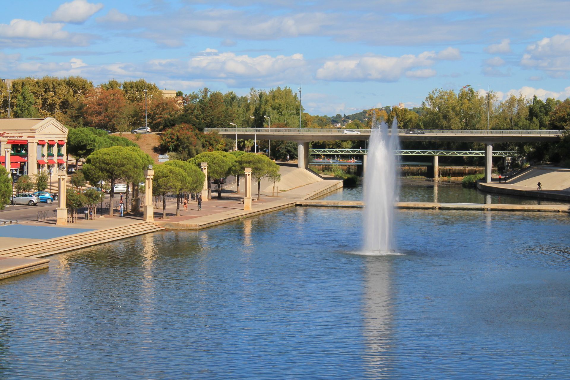 Photo d'un plan d'eau à Montpellier 