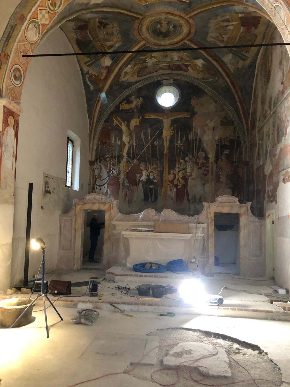Ristrutturazione strutture in ferro di una chiesa
