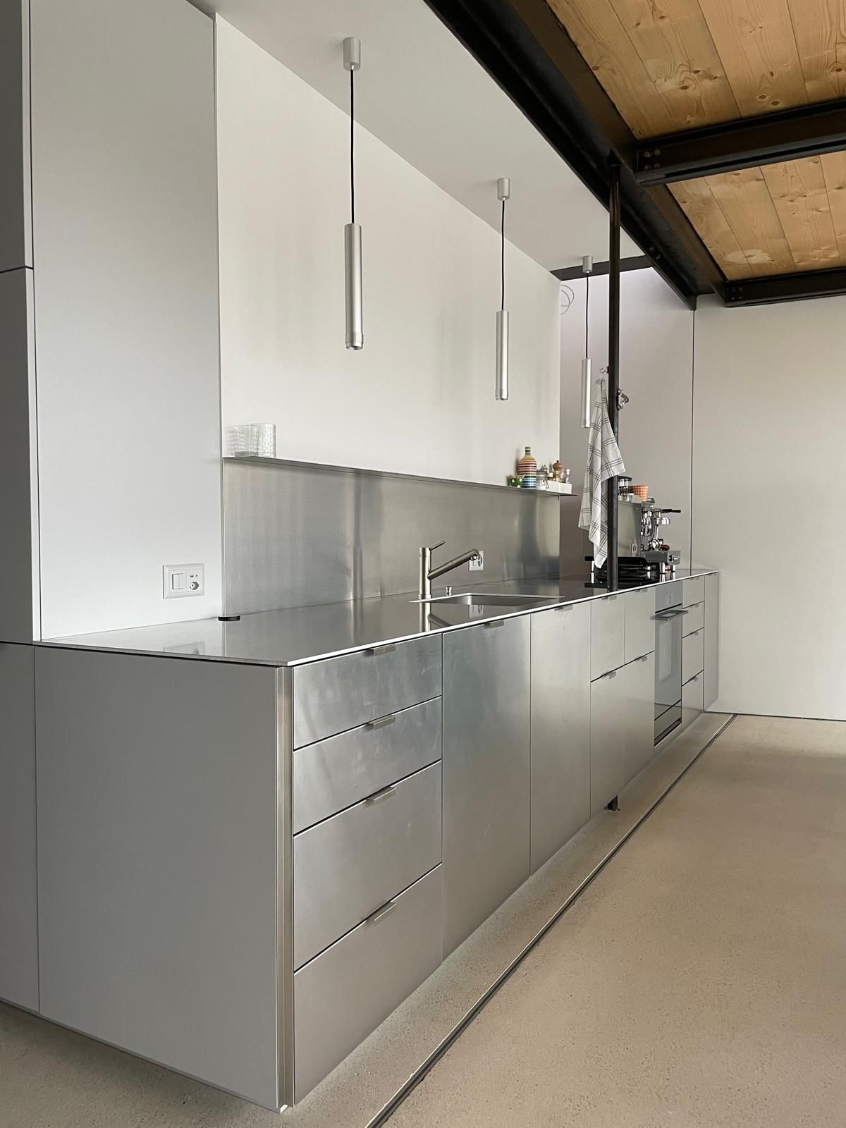 Mobili cucina in metallo