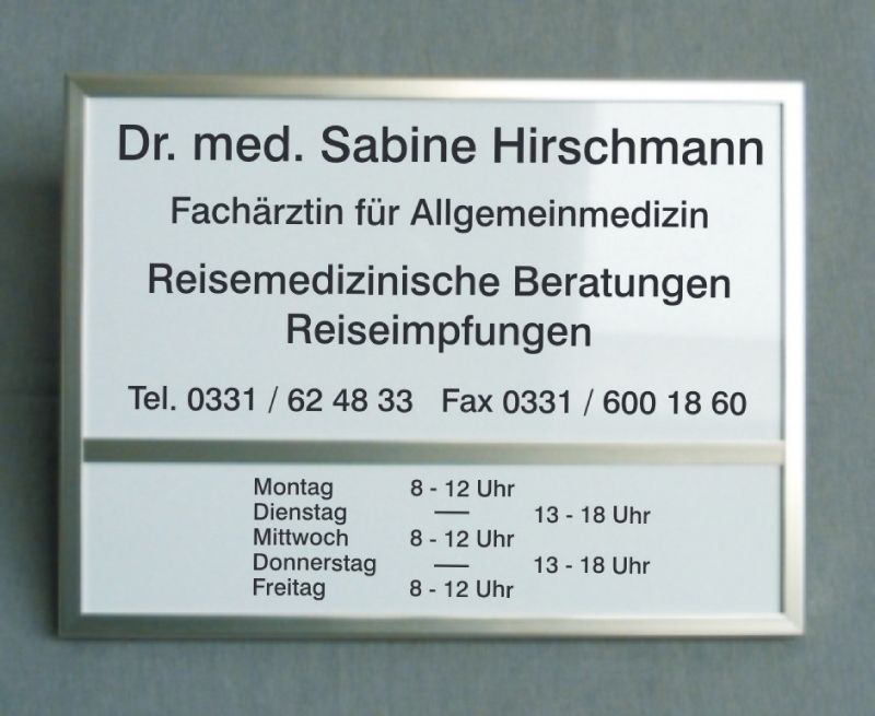 Schild - Arzt