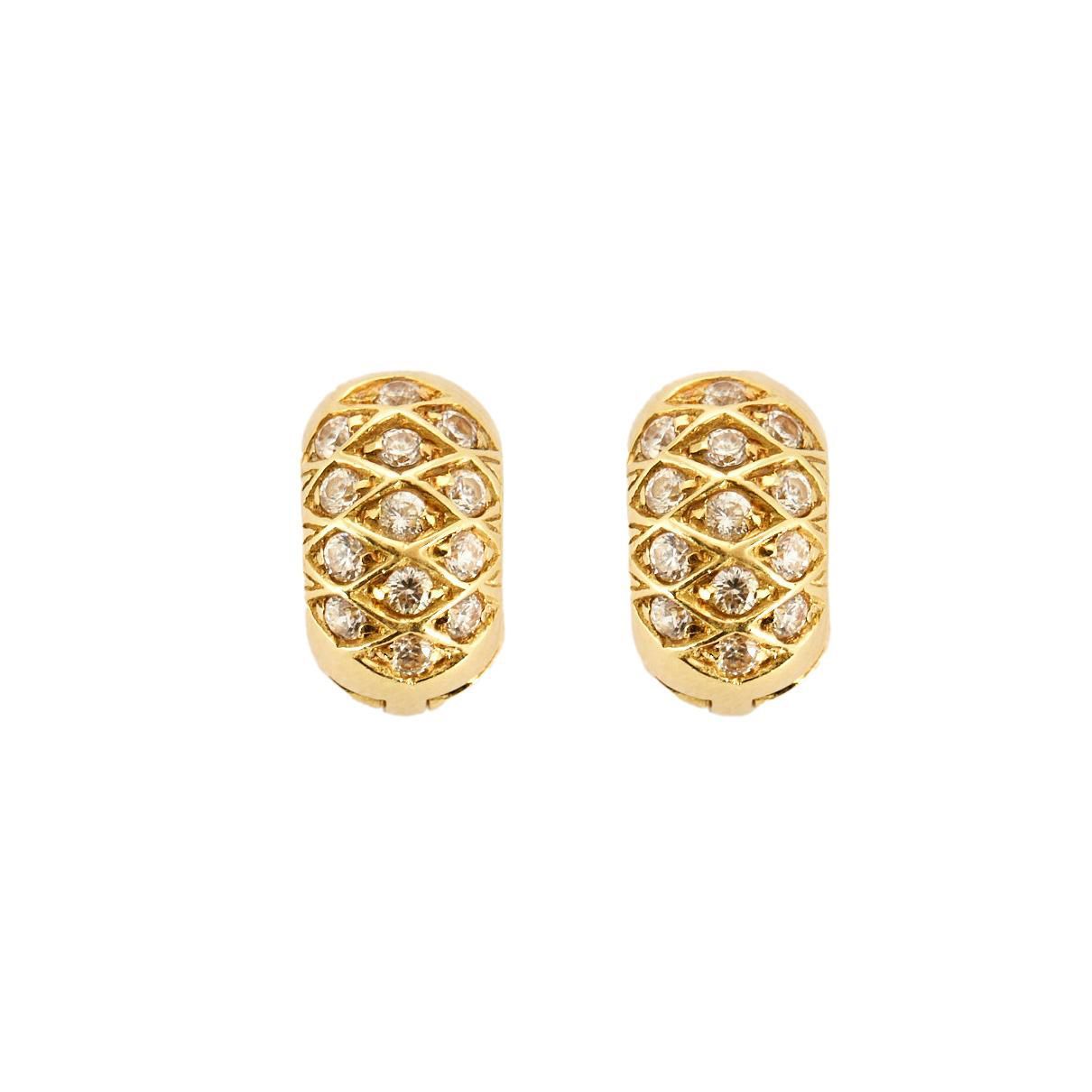 Boucles d'oreilles Or et diamant