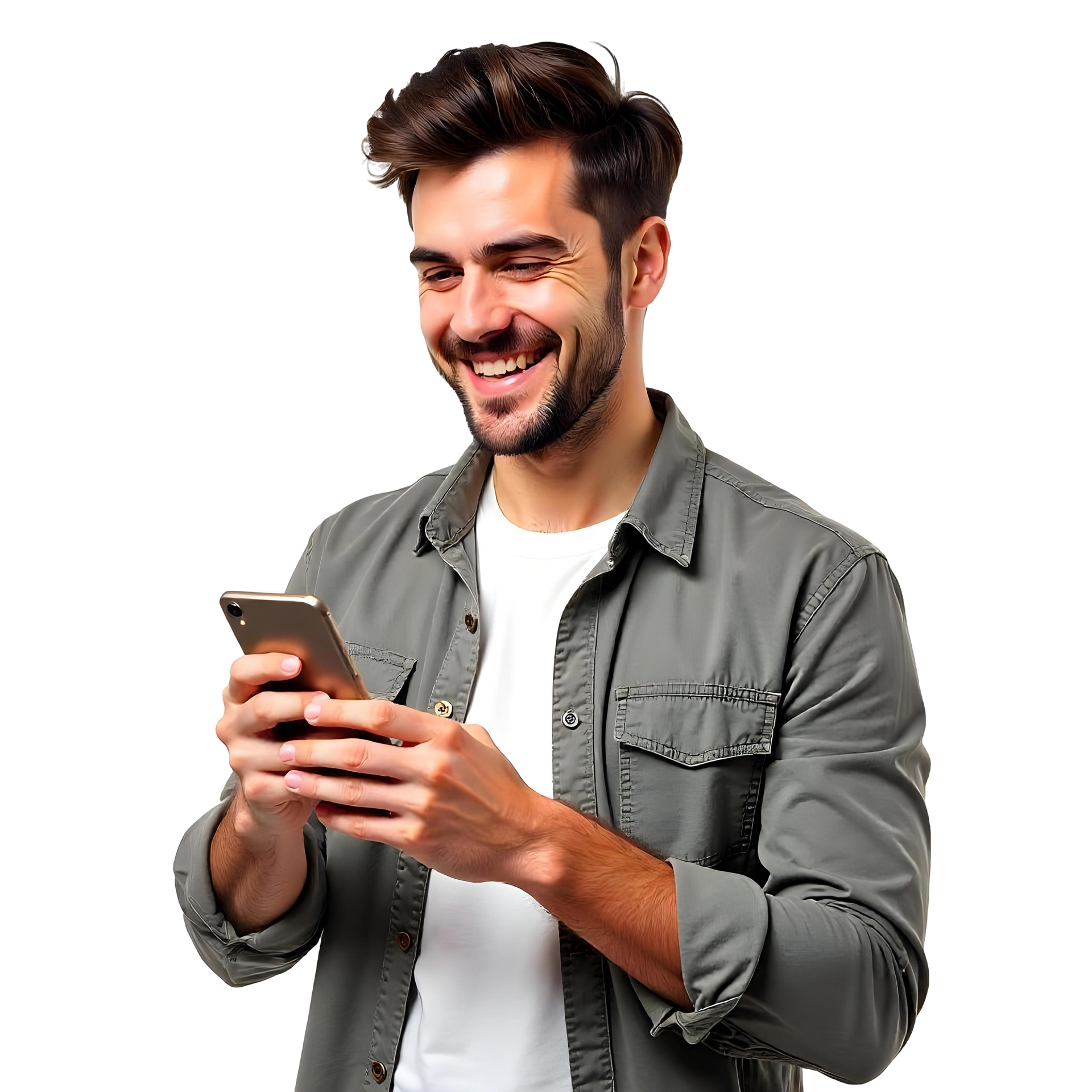 Un homme en tee-shirt