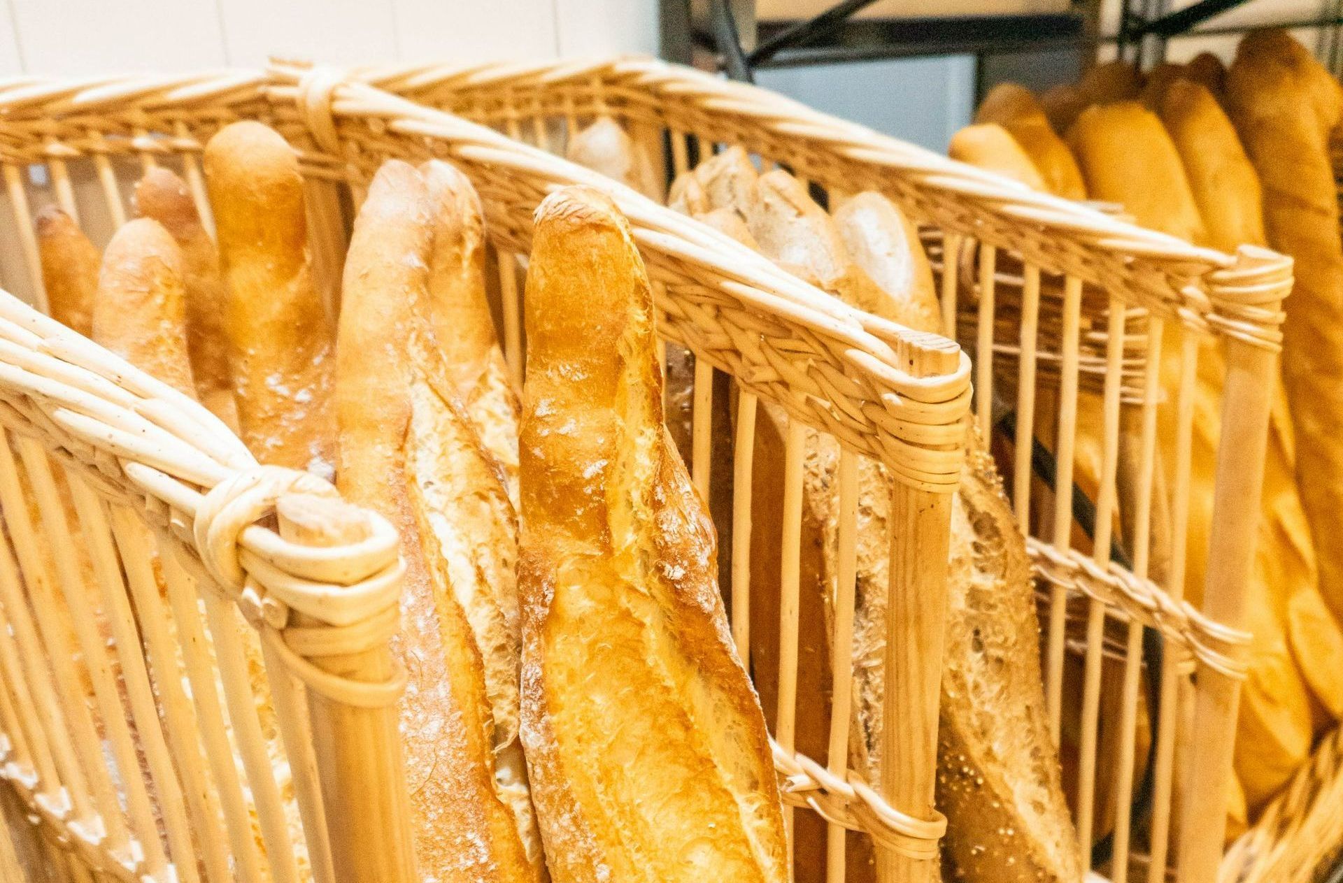 Baguettes bien rangées