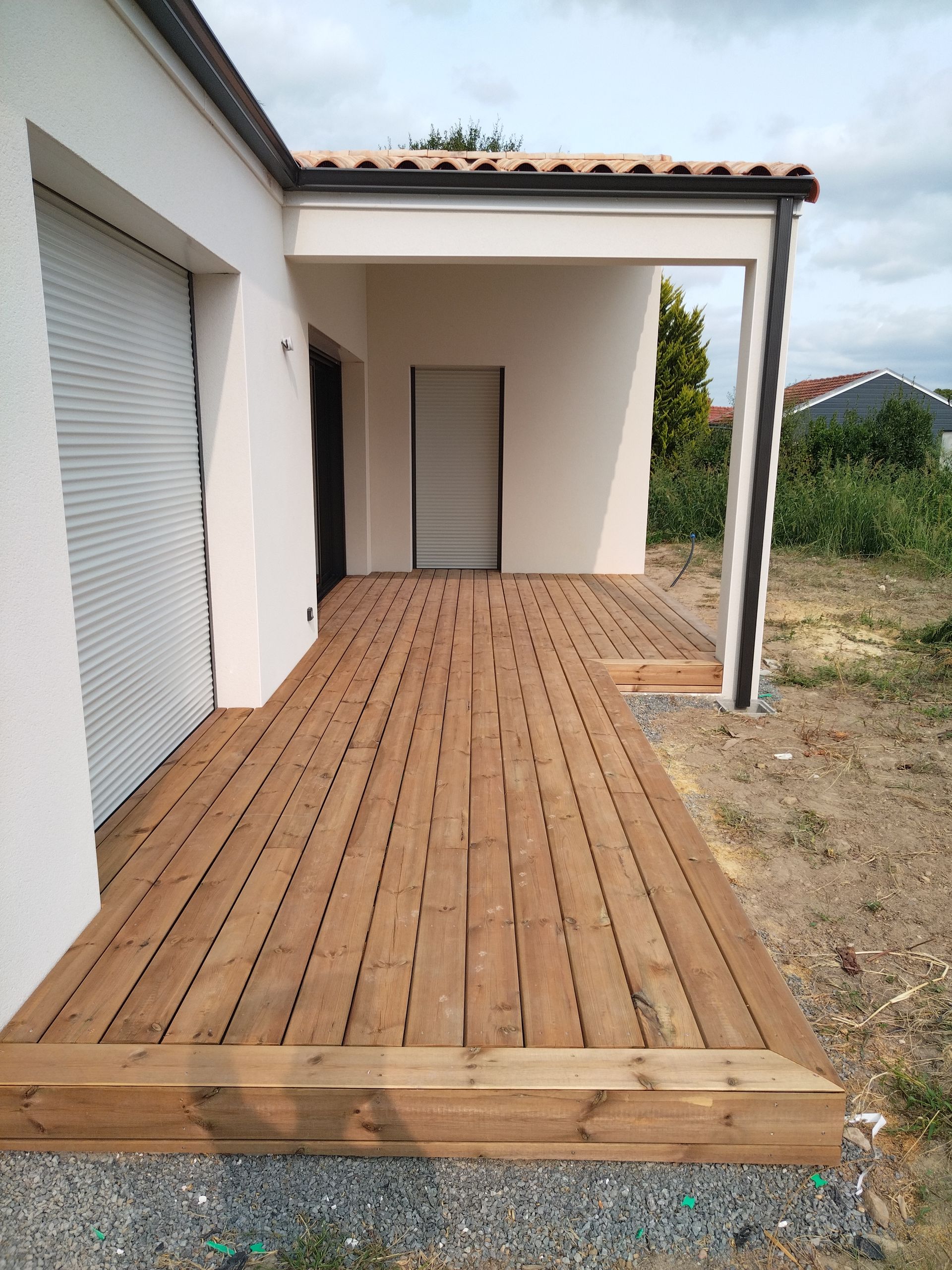 Aménagement d'une terrasse en bois