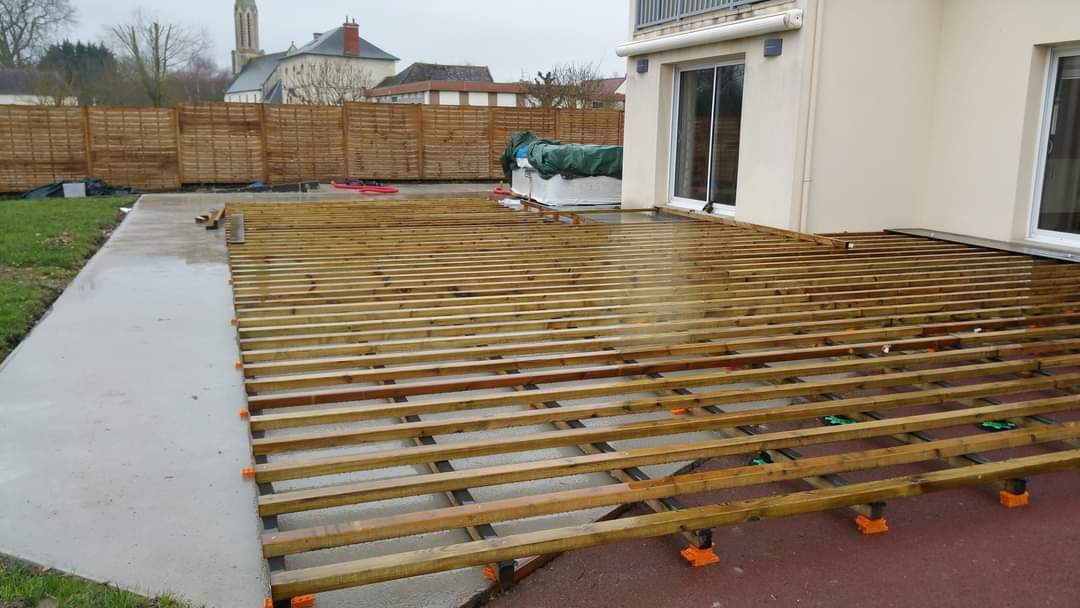 Création d'une terrasse en bois