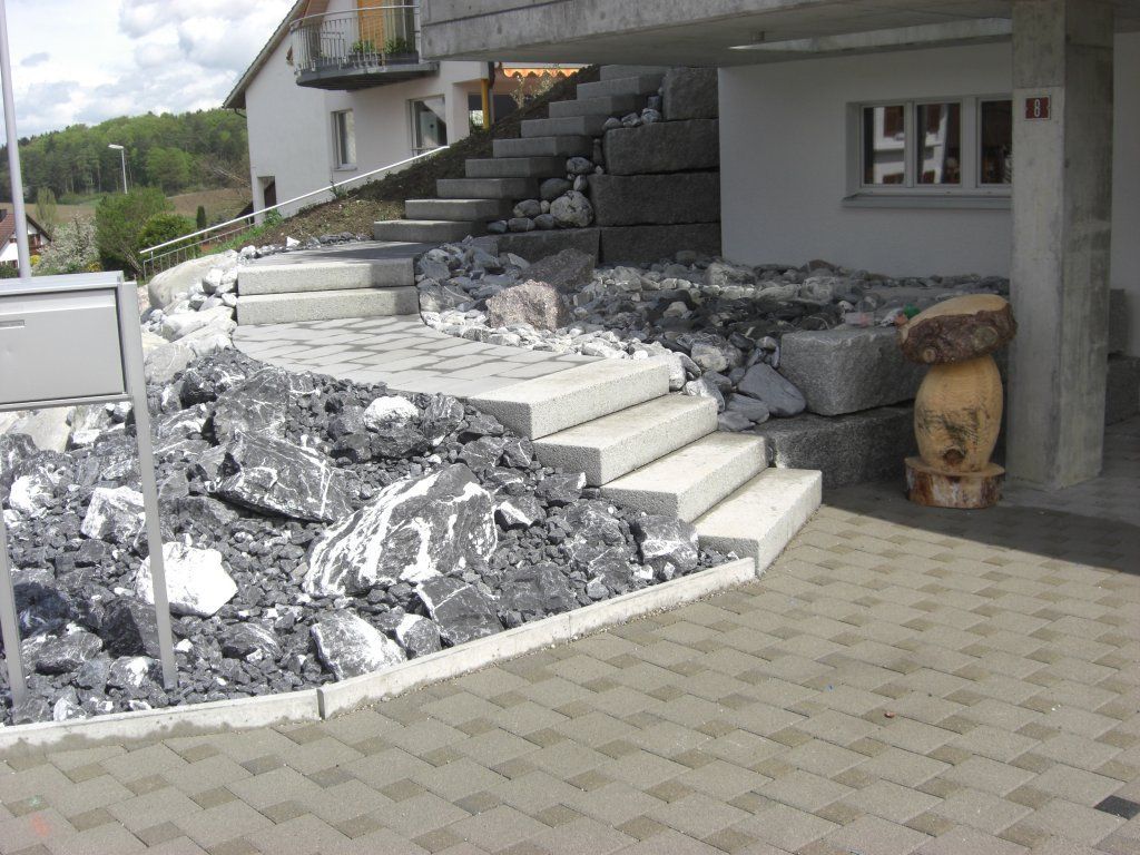 neubau treppe - Kramer Gartenbau