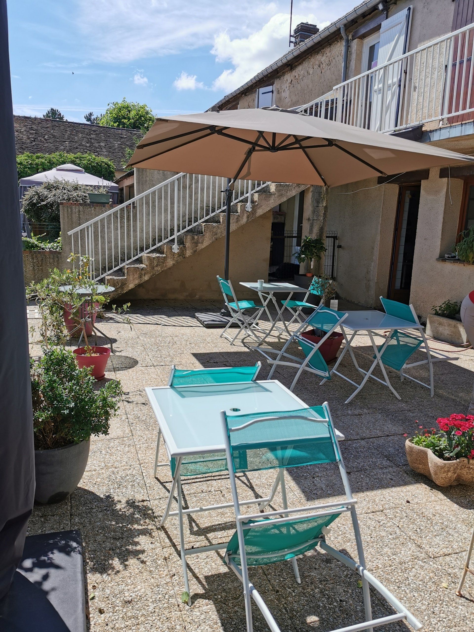 Terrasse de l'auberge