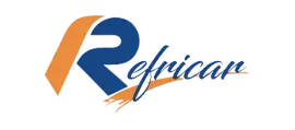 Logotipo de Replican con letras estilizadas en naranja y azul sobre un fondo blanco.