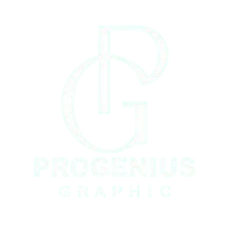 Logotipo branco claro com um grande