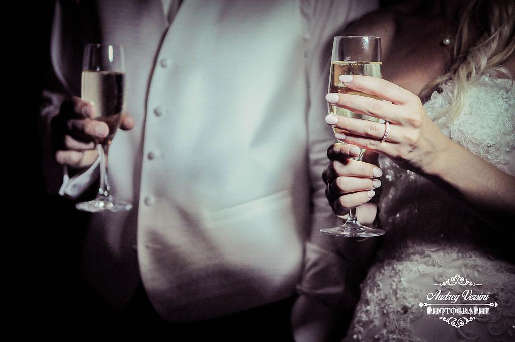 Verres de champagne