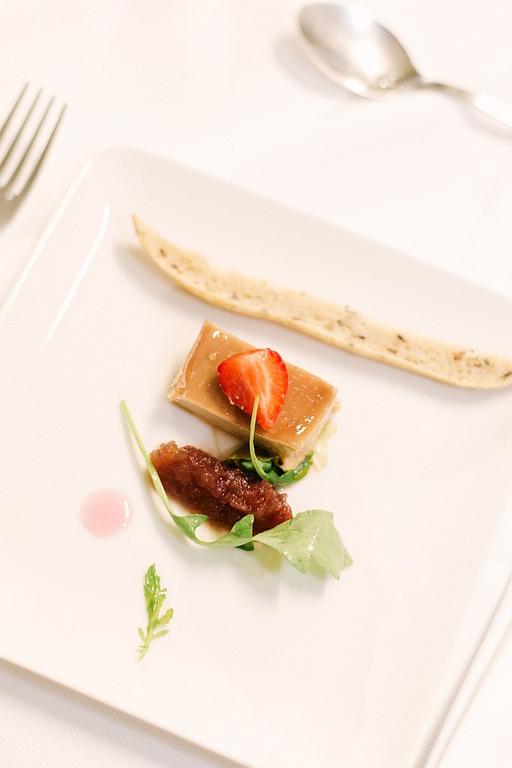 Mise en bouche : foie gras aux gariguettes