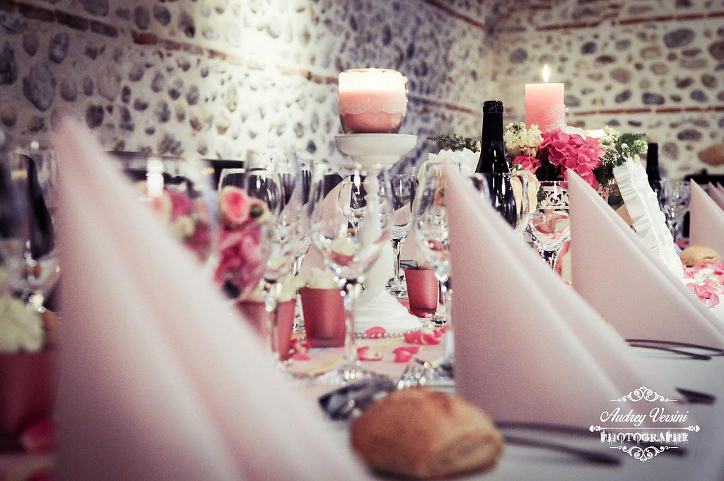 Décoration de mariage : rose poudré