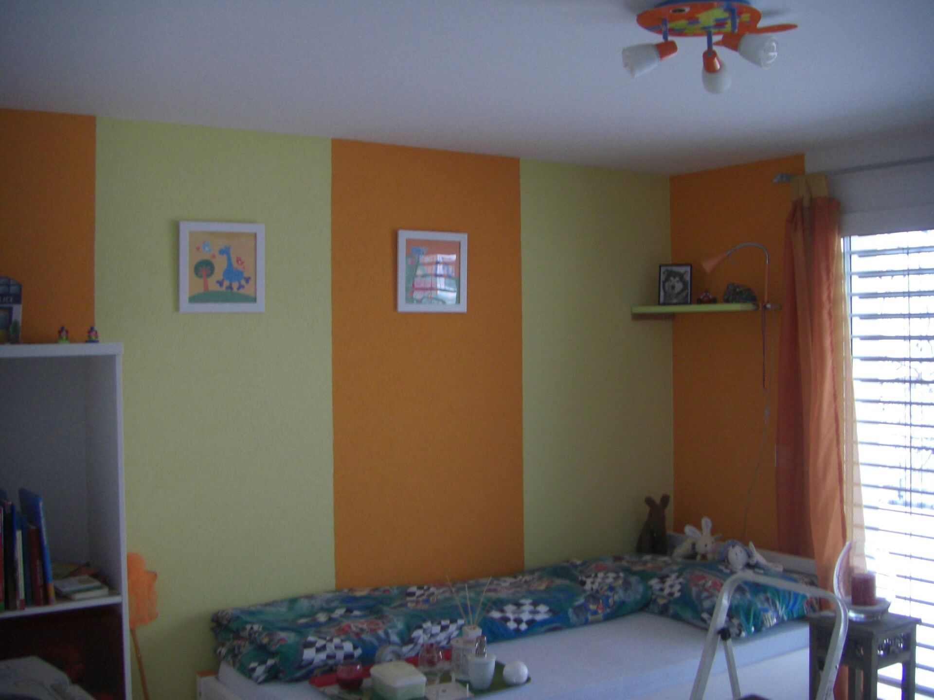 Malerarbeit Wand gelb/orange - Malergeschäft Tobler GmbH