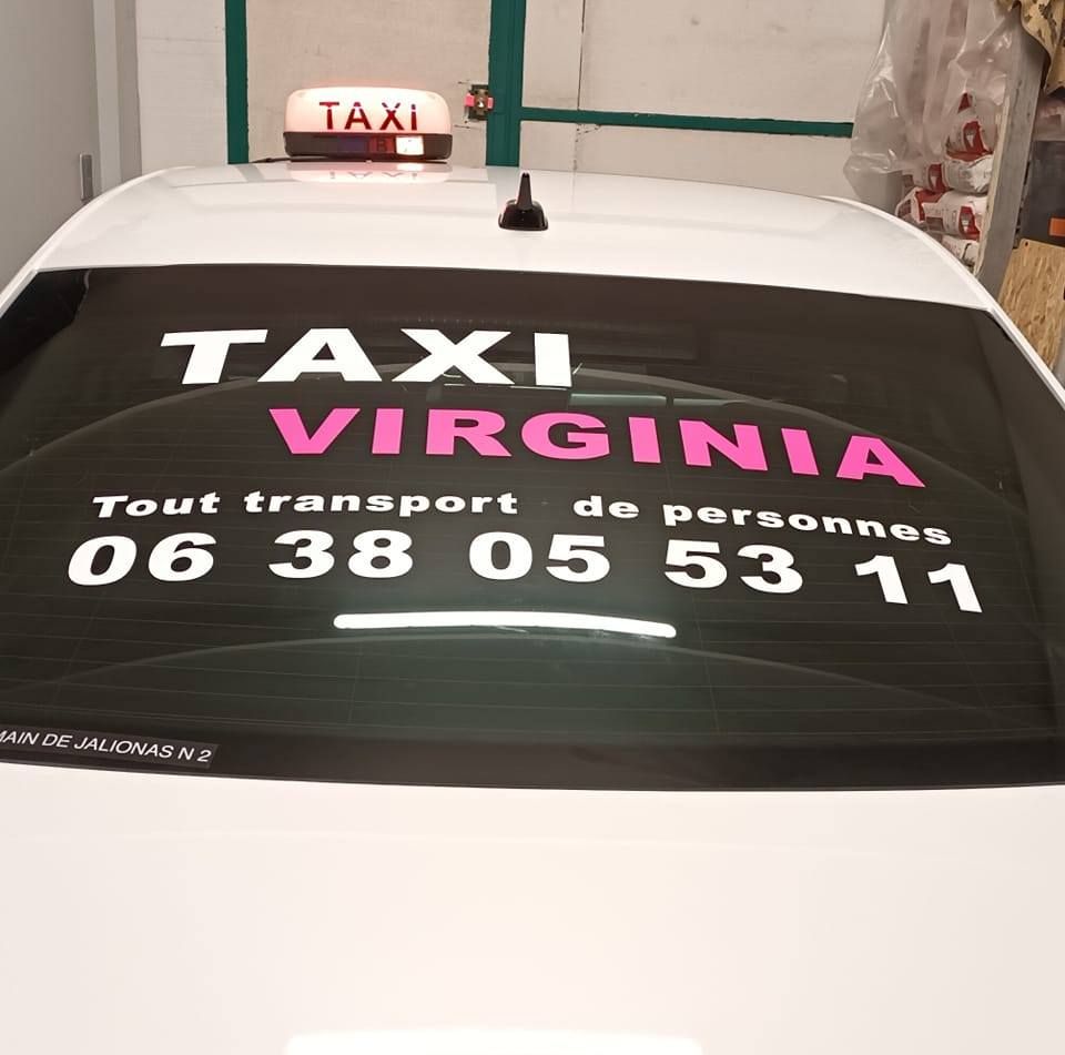 Pare-brise arrière du taxi