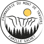 Un logo pour une entreprise appelée fromagerie du mont de travers.