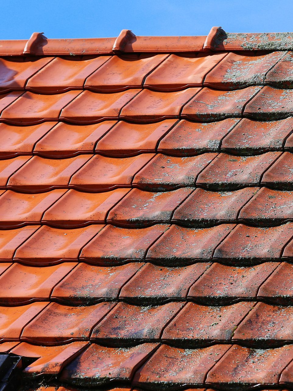 Nettoyage de toit en tuiles