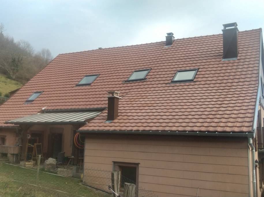 Rénovation d'une couverture en tuiles