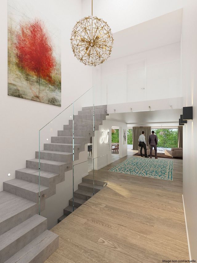 Intérieur de villa en image de synthèse pour projet de construction de villas