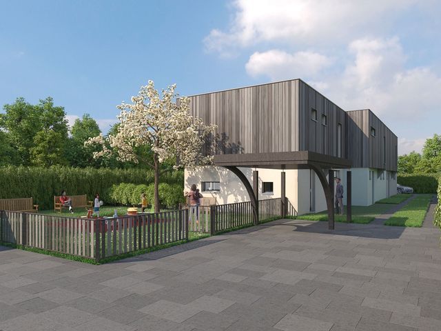 Extérieur villa construite à Thonex