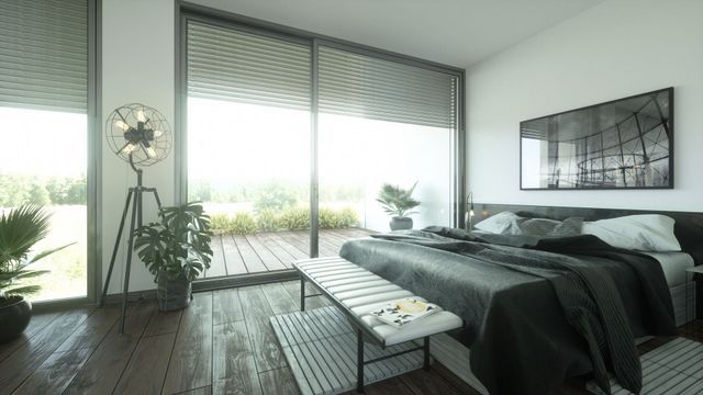 Vue intérieure - projet de construction de villas jumelées