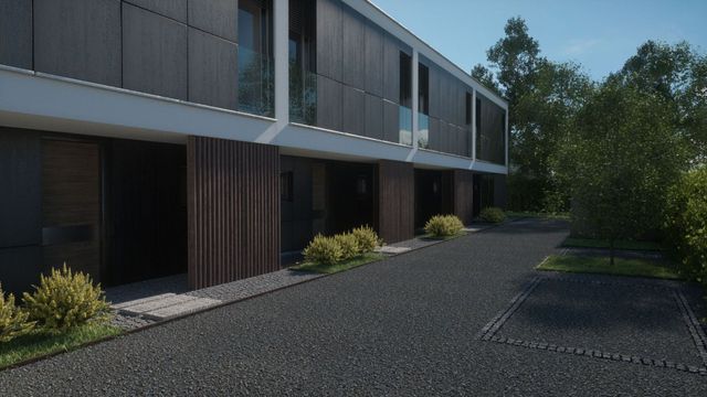 Vue extérieur - projet de construction de villas jumelées
