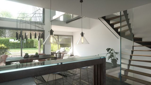 projet villa avec étages - construite à Thonex