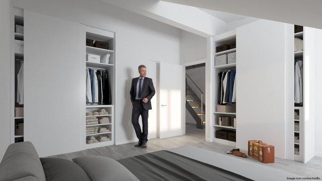 Image 3D - chambre à coucher - projet appartement