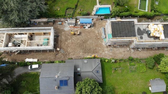 Vue d'oiseau - suivi construction d'un bâtiment
