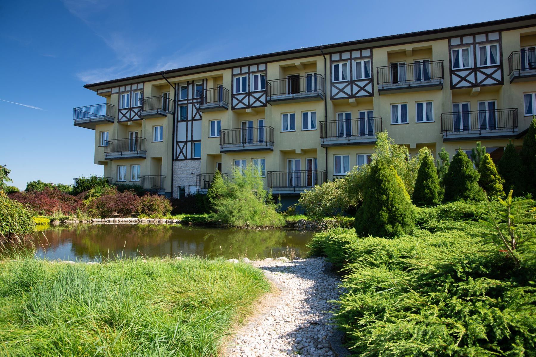 Außenbereich Seniorenresidenz in Polen