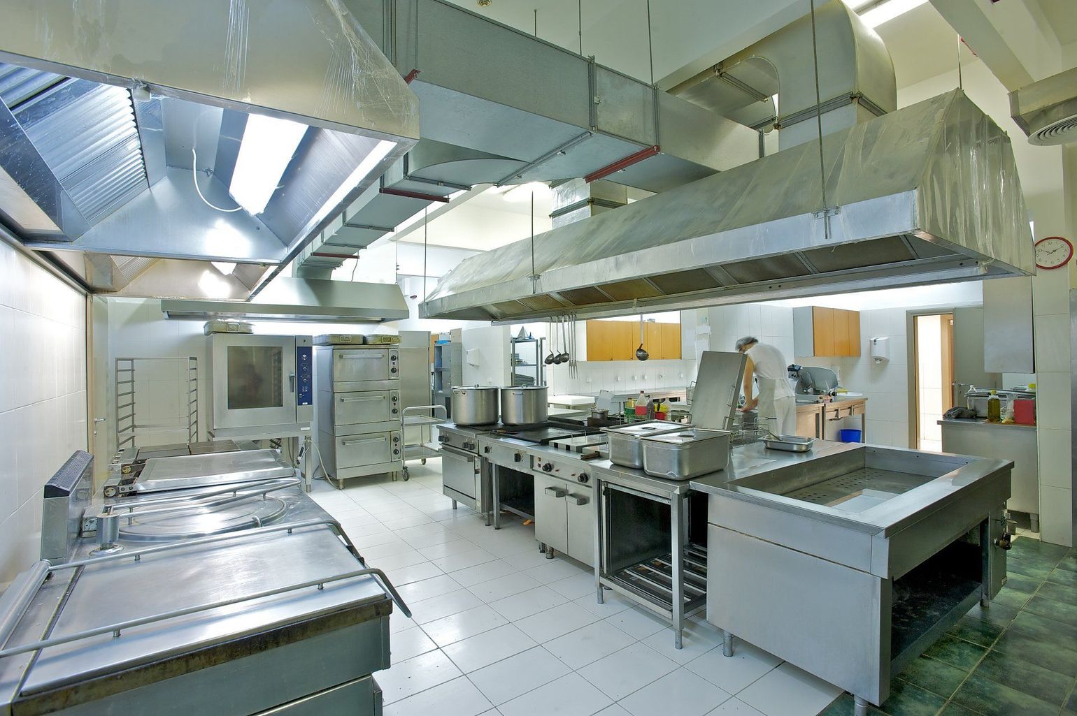 Une cuisine professionnelle.