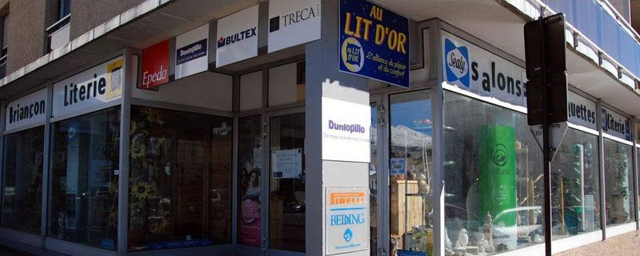 Angle du magasin de l'entreprise.